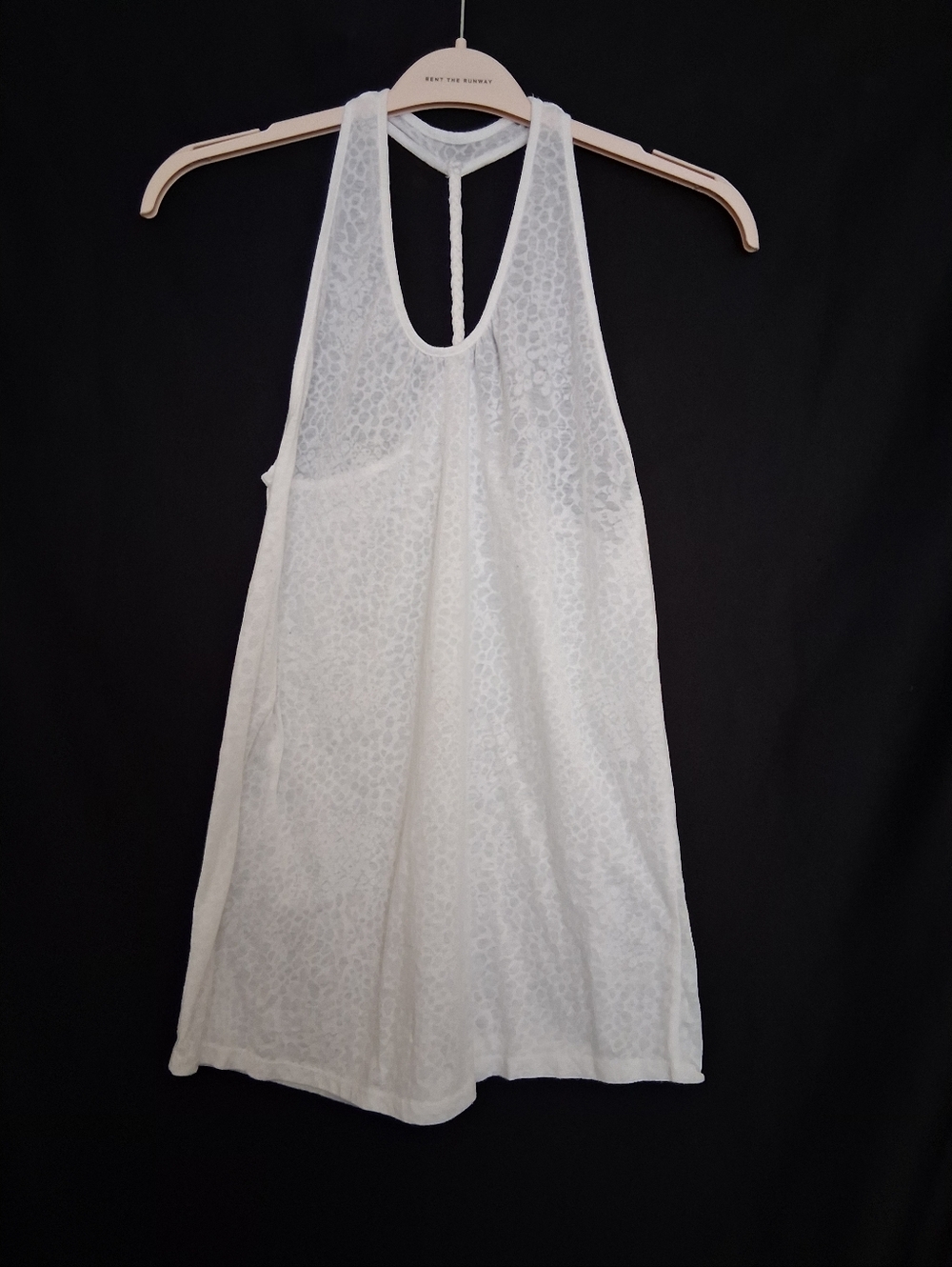 White Sleeveless Racerback Tank Top